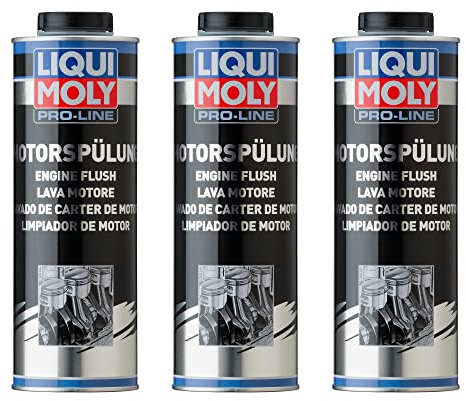 Liqui Moly 3X Pro-Line Motorspülung 1 Liter | Reinigt den Motor von innen und entfernt Ablagerungen | Motoröl Additiv für Diesel- & Benzin-Motoren | 3X 1 Liter