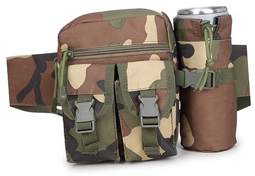 KOMBIUDA Sport-hüfttasche Outdoor-gürteltasche Für Laufen Und Reisen Camouflage-Tasche Leicht Und Robust Für Handy Und Schlüssel Mit Verstellbarem Gürtel