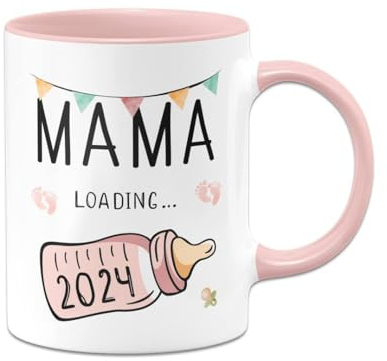 Tassenbrennerei Taza Mama loading 2024 - Anunciar el embarazo - Regalo para mujeres embarazadas - Estoy embarazada (mamá 2024)