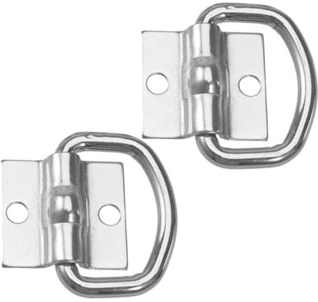 BUGUUYO 2pezzi Anello Di Ancoraggio in Metallo Robusto Per Fissaggio Di Carichi Su Camion Rimorchi e Camper Design Ad Anello Facile Da Usare Per Modifiche Di Veicoli e Accessori Di Rimorch