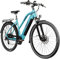 ZÜNDAPP Ebike Damen 28 Zoll Trekkingfahrrad | E Bike 8 Gänge 165-190 cm Elektro Fahrrad | E-Bike Elektrofahrrad mit hydraulischen Scheibenbremsen | Z810 (türkisblau, 50 cm)