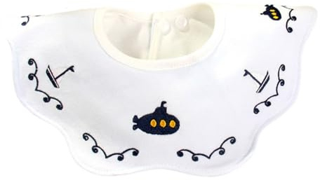 Qsvbeeqj 360 graders roterande drooingl haklapp broderat mönster vändbar baby salivhandduk för småbarn spädbarn en justerbar bandana halsduk mata, D, Einheitsgröße