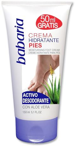 Babaria - Crema Pies Hidratante - Activo Desodorante - 150ml