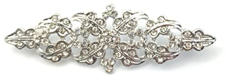 La Parisién BROCHE MANTILLA, BISUTERIA, PLATEADO, 7X2 CM