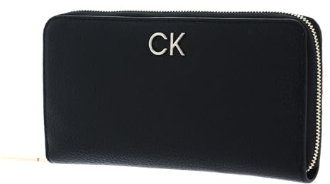 Calvin Klein Re-Lock Slim Zip Around Wallet CK Black