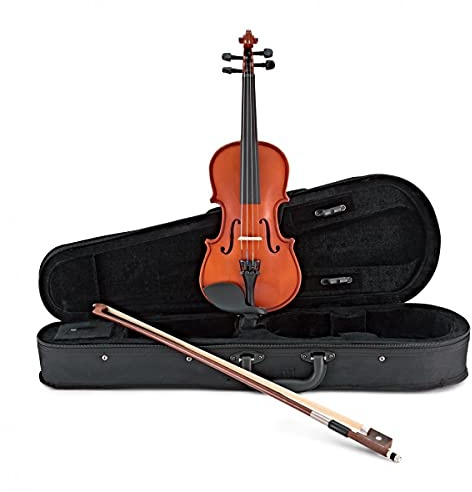 Student 1/10 Größe Violine von Gear4music mit Kolophoniumbogen und Etui