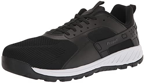 Propét Mens Visp Hiking Shoe,Black/White,11 US