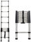3,8M Teleskopleiter Edelstahl Leiter Klappleiter Ausziehleiter Stehleiter Rutschfester, Teleskop-Design, aus hochwertigem Edelstahl, Tragbar,Leichte, 150 kg Belastbarkeit