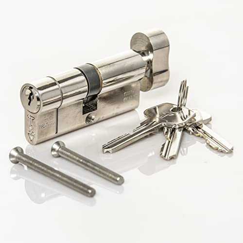 High Security 1 Star Thumturn Euro Cylinder Lock 35mm Internal x 35mm External 70mm Total