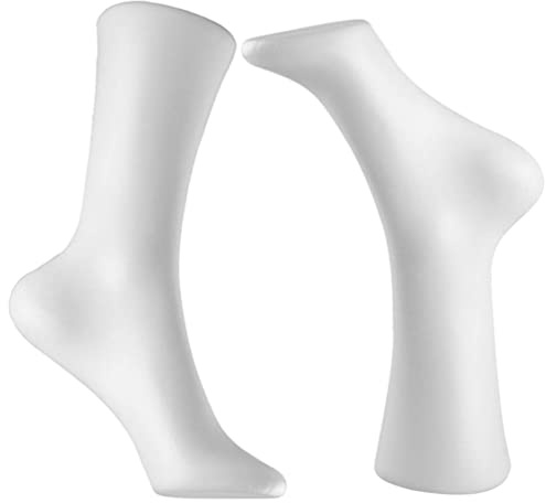 2Pcs Foot Mannequin for Socks - Sock Display Ankle Model Stocking Mold for Shop Home Ankle Bracelet Bracelet, Shoes Dress Display of Jewelry Shoes Short Stocking