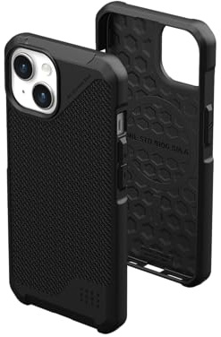 URBAN ARMOR GEAR UAG Case Compatible with iPhone 15 Case 6.1 Metropolis LT Kevlar Black Built-in Magnet Compatible with MagSafe Charging Rugged Military Grade Dropproof Protective Cover