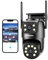 BEENOZO 2.5K 4MP Camera Surveillance WiFi Exterieure,360° PTZ Caméra IP Extérieure avec Double Objectif,Suivi Intelligent, Vision Nocturne Couleur,Détection Humaine,Audio Bidirectionnel,2,4/5Ghz