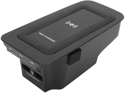 Cargador Inalámbrico, Cargador Inalámbrico Duradero De 15W, Placa De Carga, Ajuste Por Inducción Para S60/V60/XC60/S90/V90/XC90 ABS