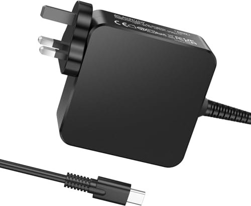 USB C Laptop Charger, Fast PD 65W USB C Charger with 1.7m Cable Compatible with Lenovo ThinkPad, Yoga, Chromebook, Steam Deck, Huawei Matebook, MacBook Air/Pro, HP, Dell, Acer, Asus and Samsung