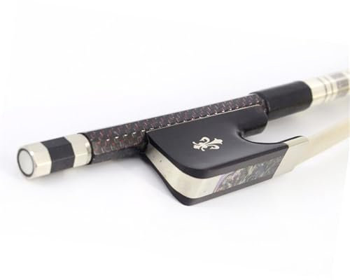 Professioneller Geigenbogen 4/4 Roter Kontrabassbogen Aus Ebenholzfrosch, Geeignet Für Anfänger Und Interpreten(1/2)