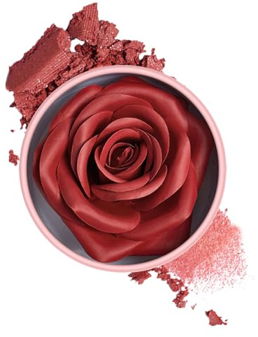 Blush For Cheeks - Long Lasting 3D Rose Petal Design, Smooth Buildable Pigment, Natural Face Makeup, Lightweight Non-Greasy Finish, Blush with Soft Powder Texture | Makeup Rouge for Women Girls Partie