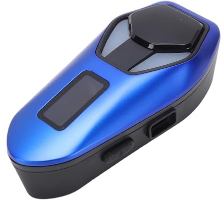 Plyisty Motorcykelhjälm Bluetooth-headset, stabil Bluetooth 6.0, IP65 vattentät, stöd för dubbel intercom och musikdelning, AI-ljudassistent