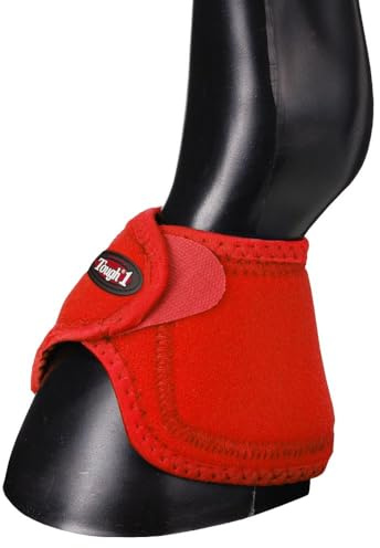 Tough1 No Turn Bell Boots - Red - Large