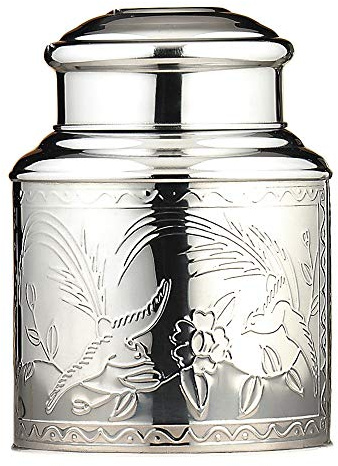 Schrader Teedose Tea Caddy, aus Edelstahl, 500g Füllmenge