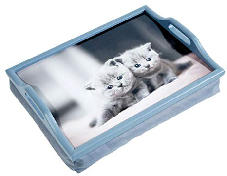 Wooden Lap Tray with Cushion (Kittens)