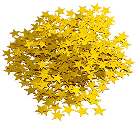 Oblique Unique® Stern Konfetti Geburtstag Jubiläum Hochzeit Feier Party Gold Tisch Deko Weihnachten Sterne Streudeko 14g