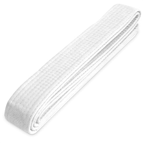 MYCRITEE Taekwondo Uniform Belt for Women - 86.6 Judo Belt Women Jiu Jitsu Gi Karate Belt Martial Arts Training Equipment Belts for Men - Aikido Gi Bjj Belts Womens Jiu Jitsu Gi Tkd Belt White