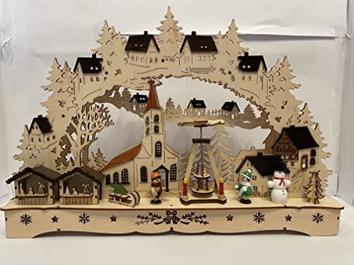 Expertic Arco luminoso con chiesa e piramide