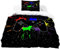 goodbath Single Duvet Cover Set,Game Gaming Bedding Set with 1 Pillowcases for Boys Girls Kids Teens