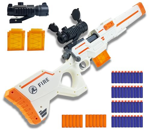 AGM MASTECH Spielzeug Pistole Kinder, Soft Bullet Gun, Weiche Schaumstoff-Spielzeugpistole, Schaumstoff Soft Bullet Gun, Schaumstoff Pistole, Spielzeugpistole für 6+ Kindergeschenke