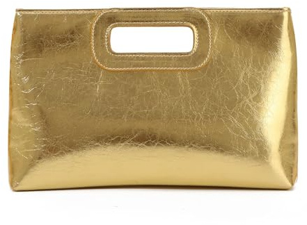 EVEOUT Pochette in Pelle da Donna Clutch da Sera con Catena per Matrimonio Festa Elegante Borse a tracolla per Partito Quotidiana