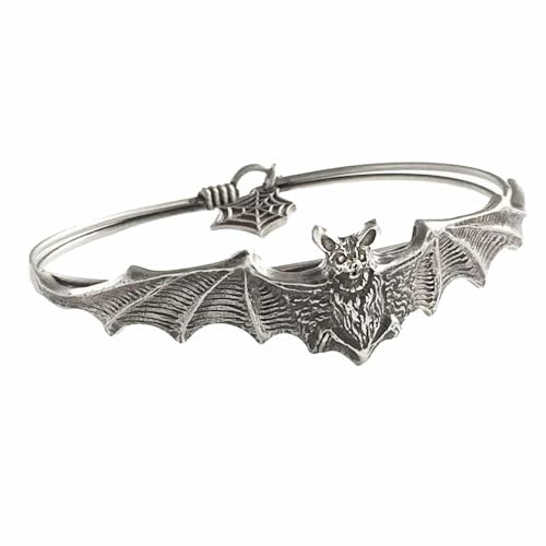 Personalità gotica creativa pipistrello braccialetto moda signore punk retrò accessori coppia nonna gioielli in acciaio