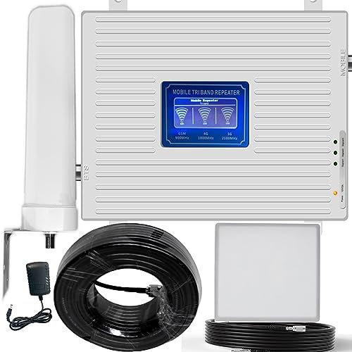 Amplificador de señal móvil, 2G, 3G, 4G, LTE gsm, Banda 1/3/20, 800/1800/2100 MHz (A)