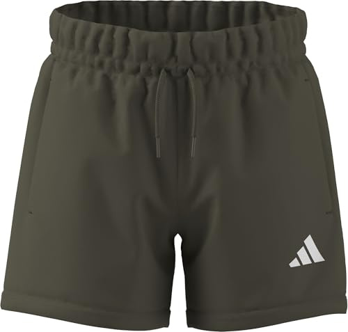 adidas Unisex Kids Essentials Climacool Shorts, Olive strata/White, 9-10 Years