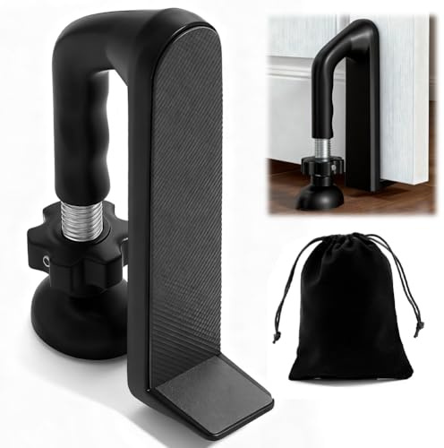 CEWROM Bloque-porte portable - Dispositif de sécurité portable - Dispositif de sécurité réglable - Dispositif de sécurité pour la protection personnelle des hôtels à domicile et des voyages - Noir