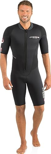 CRESSI Sub S.p.A. Endurance Shorty Man 5mm Combinaisons Shorty Néoprène 3mm pour Les Adultes et Les Enfants Noir L/4
