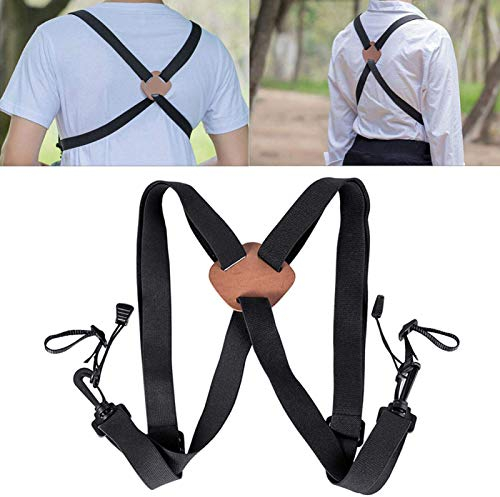 POHOVE Fernglas Gurt Band Beste Brustgurt Gurt X Form Einfach Für Jäger Fotografen Und Golfer Draußen Nylon Schnell Fernglas Brustgurt Huntings - Schwarz, free size