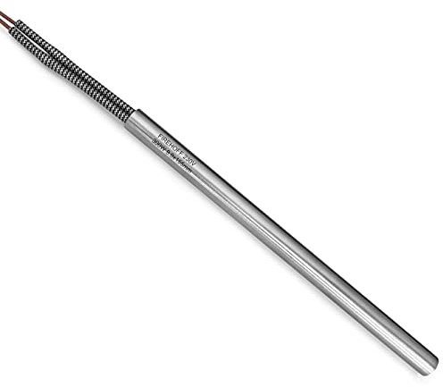 Bougie d'allumage pour poêle à granules - 300 W, 155 mm, diamètre 9,9 mm avec cosses - GARANTIE 1 an (Modele actuel)