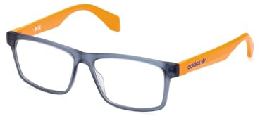 adidas Originals Brille mit Sehstärke für Herren optional mit Sonnenbrillentönung oder Blaulichtfilter, Rechteckig, gefertigt aus Kunststoff, Modell: OR5027 (inklusive Brillenetui)