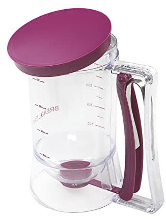 Anoudon Buttercream Frosting Dough Funnel Handheld Portion Cup Cake Chocolate Dispenser Manual Dough Continuous Distributor Liquid Separator Funnel Liquid Dispenser Tool