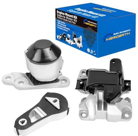 Set of 3, Engine Motor & Transmission Mount Replacement for Explorer 2011-2015 3.5L NA Engine Automatic Trans, W/o Turbo