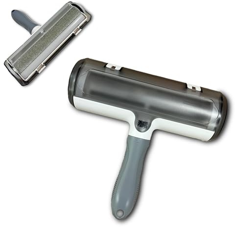Reusable Pet Hair Remover Roller – Self-Cleaning Lint Brush with Built-in Container, No Refills – for Couch, Furniture, Bedding, Rugs & Car Seats