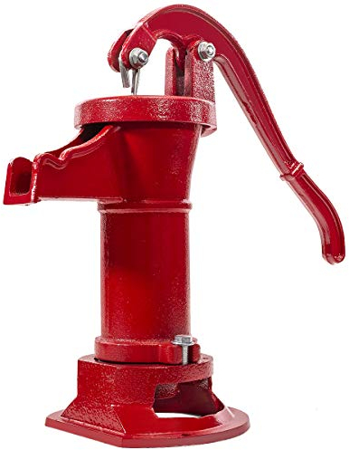XtremepowerUS - Jarra de mano con bomba de agua de 25 pies (funciona a mano) Lift Press - Estanques de jardín con ventosa para exteriores