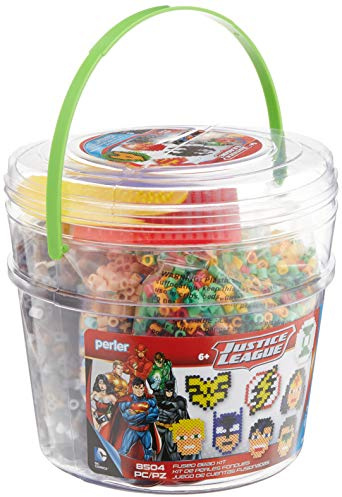 Perler Beads Justice League Fuse Bead Bucket Craft Activity Kit, 8504 pcs