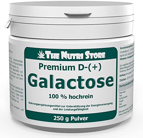 D-Galactose Pulver 250 g - 100% hochreines Pulver - zur Unterstützung der Energieversorgung und der Leistungsfähigkeit
