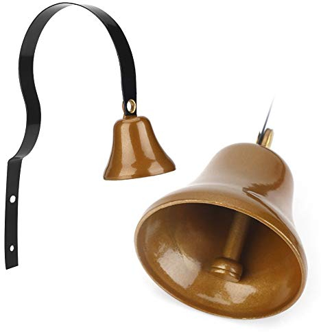 Regun Shopkeepers Bell, Antique Wall Mounted Metal Doorbell, Dog Training Bell, Home Decoration, for Shop Home Door Knob, Potty Training, Go Outside