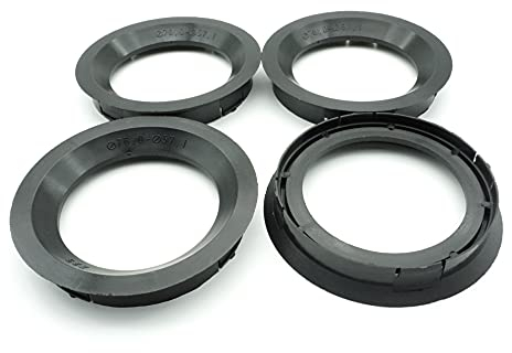 Felgenfactory 4 anelli di centraggio 76,0 – 57,1 | 76,0 su 57,1 | nero