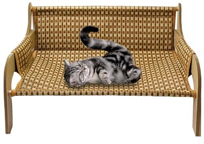 Generisch Hamac pour chat, lit surélevé pour animaux de compagnie, lit pour chien, canapé pour l'intérieur et l'extérieur, dans le salon, la chambre à coucher, lieu de repos d'été pour petits chiens