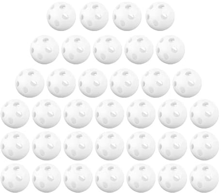 POPETPOP 60 Boules de Grelots Blanches en Plastique pour Jouets Sensoriels Bébé, Inserts de Générateur de Bruit Diy, Adaptées la Réparation et Développement Sensoriel