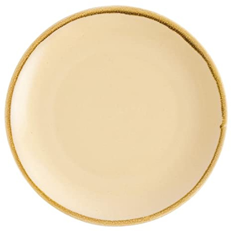 Olympia Kiln Round Plate Sandstone 280mm 11 Rimmed Kitchen Serving 4pc