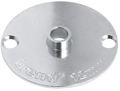 Trend Steel Guide Bush, 12mm Diameter, Euro Style Guides for Template Routing, Trend Router Compatible, GB12